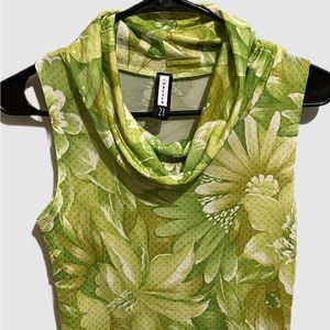 Vintage Forever 21 Sleeveless Floral Top with Sequins